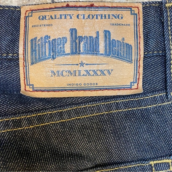 TOMMY HILFIGER JEANS MENS 32x34 DENIM PANT, CLASSIC STRAIGHT FIT, COTTON - Picture 9 of 16